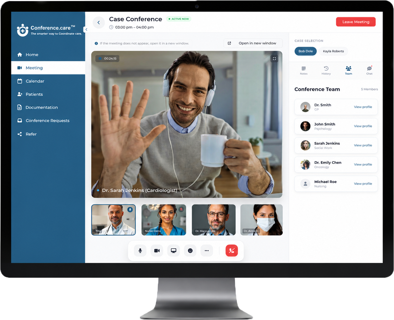 The Conference.care case-conferencing platform